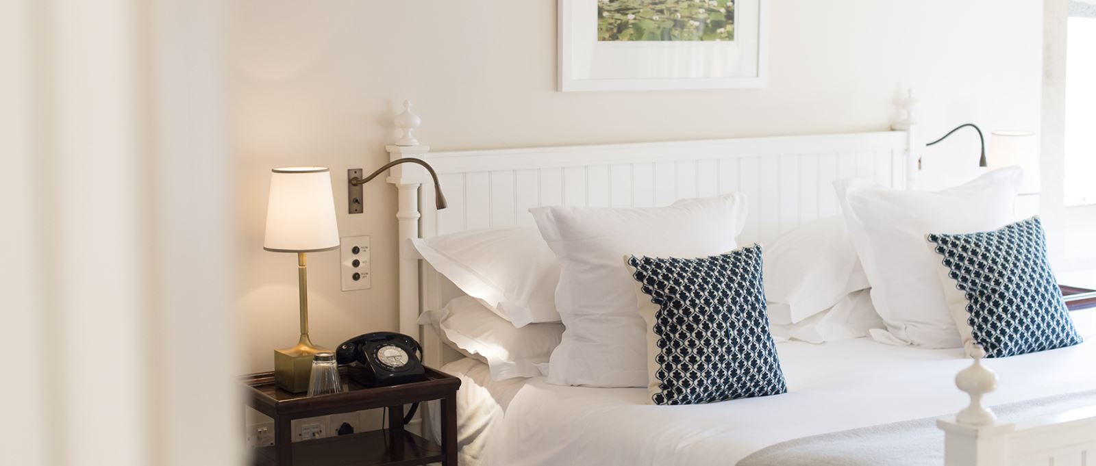 A bedroom at Lime Wood Hotel, a luxury hotel near to Peppa Pig World